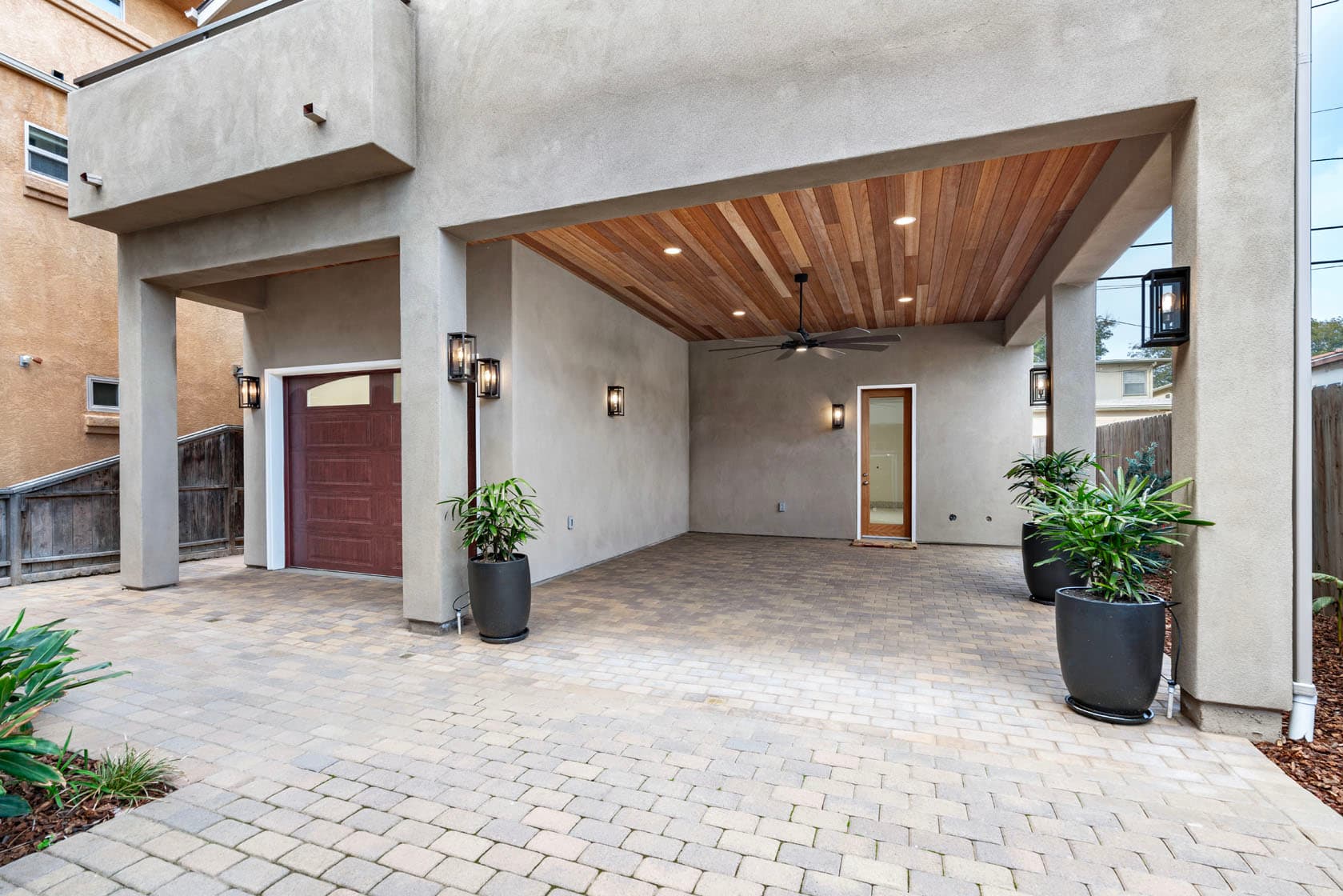 A newly built multi-story custom home in coastal San Diego.
